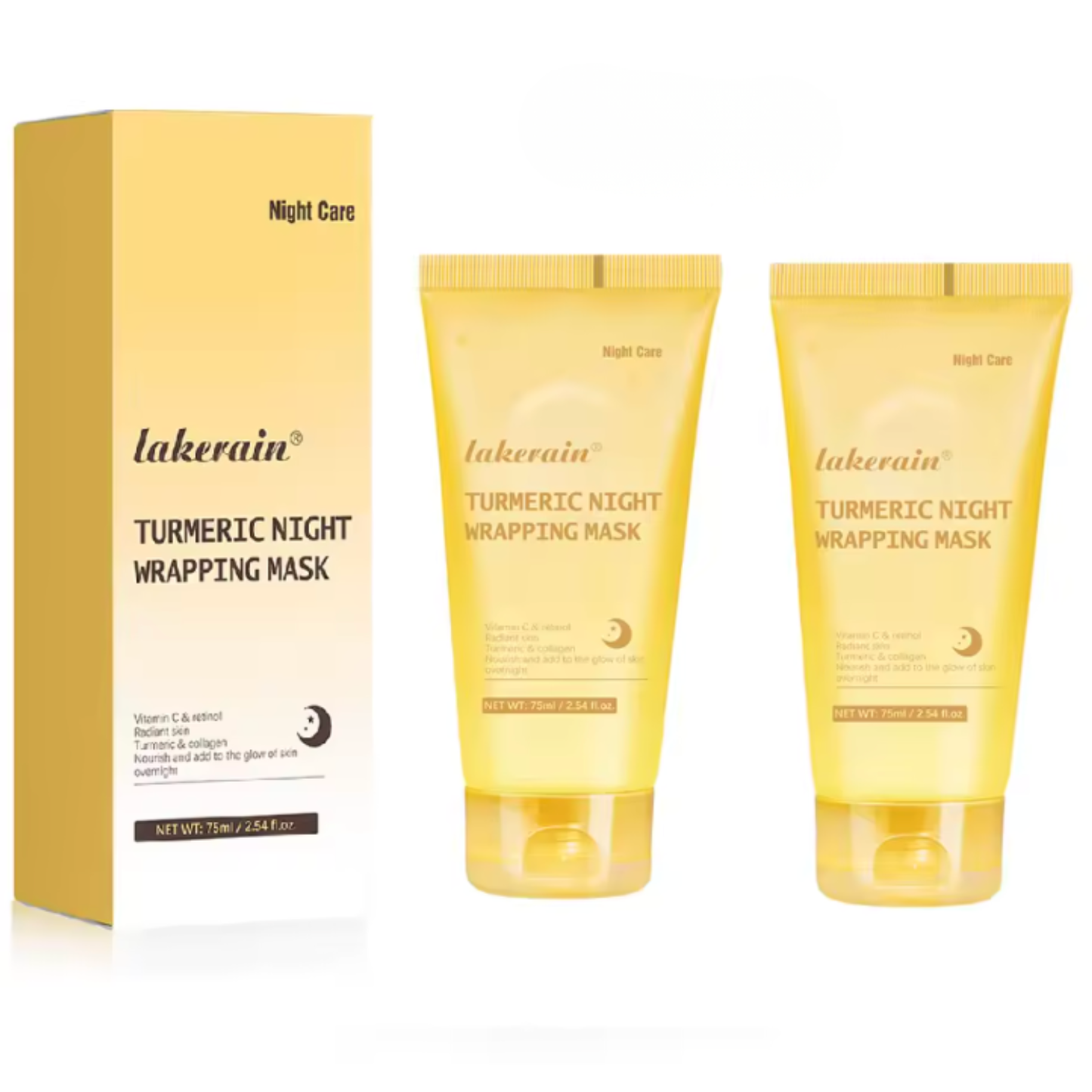 MASQUE ENVELOPPANT À L'ACIDE KOJIQUE ET AU CURCUMA - Lakerain SkinCare