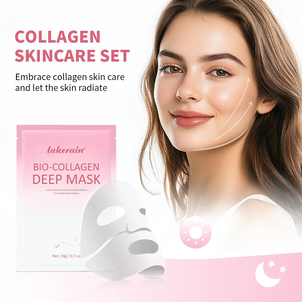 MASQUE DE SOMMEIL HYDRATANT BIO - COLLAGÈNE - Lakerain SkinCare