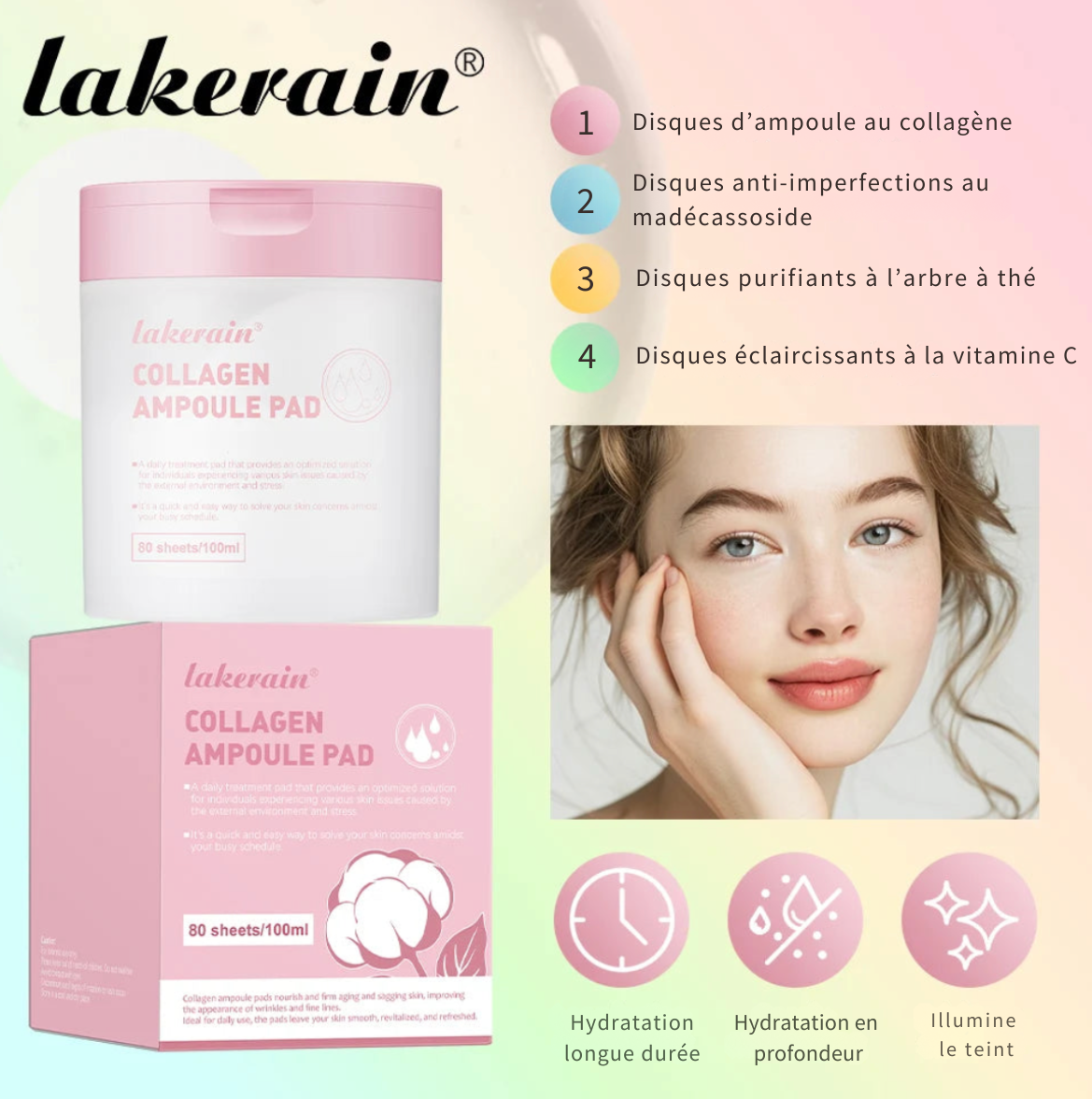 COTON DE SOIN MULTI-ACTIFS – SOIN VISAGE CORÉEN LAKERAIN