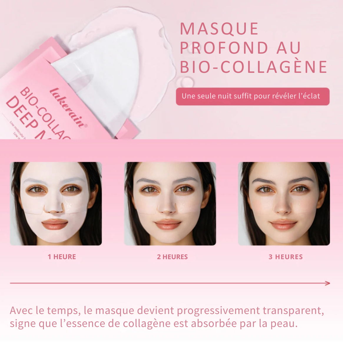 MASQUE DE SOMMEIL HYDRATANT BIO - COLLAGÈNE