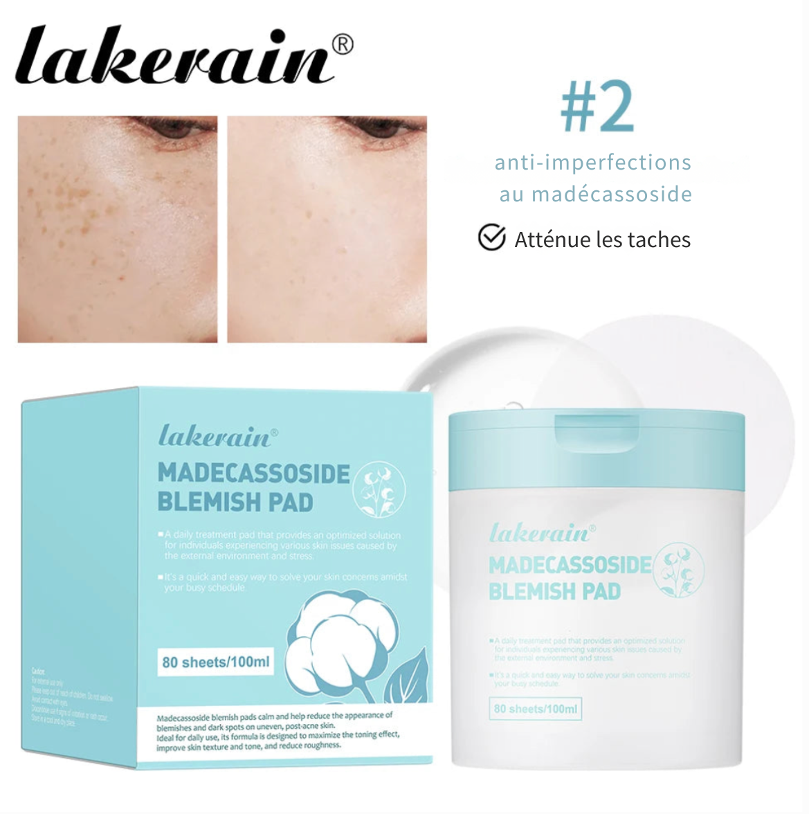 COTON DE SOIN MULTI-ACTIFS – SOIN VISAGE CORÉEN LAKERAIN