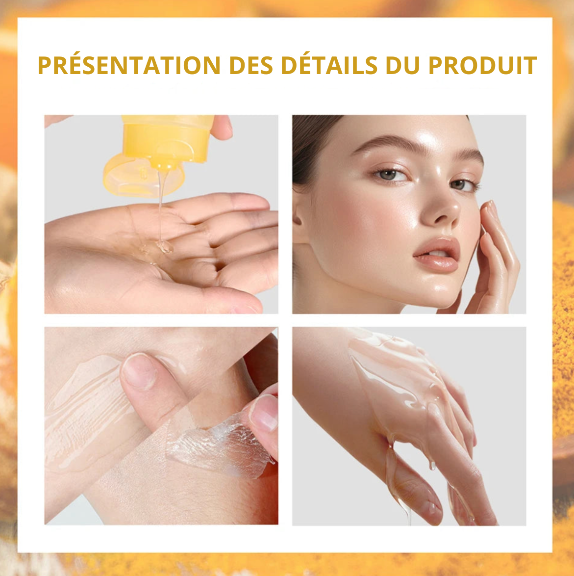 MASQUE ENVELOPPANT À L'ACIDE KOJIQUE ET AU CURCUMA