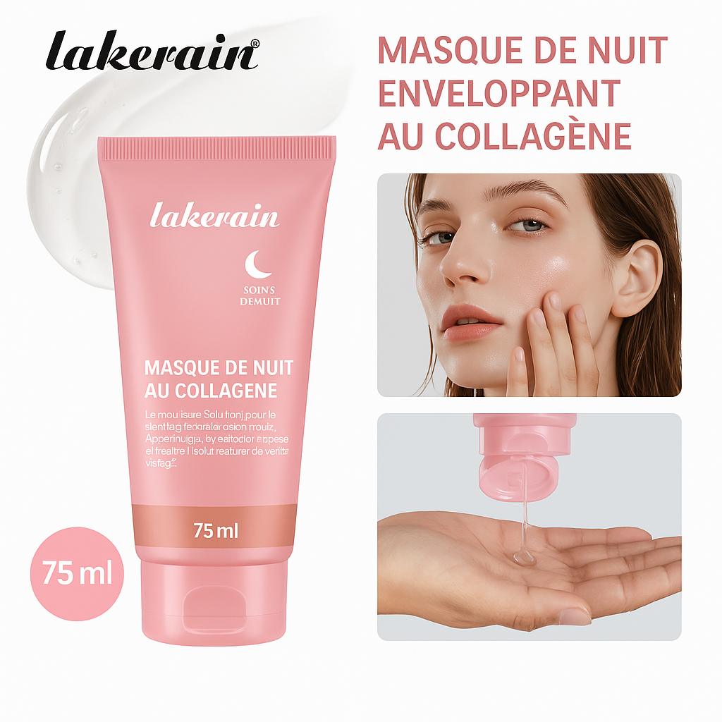 MASQUE DE NUIT AU COLLAGÈNE LAKERAIN