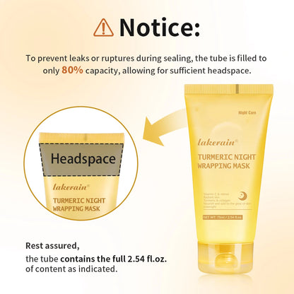 MASQUE ENVELOPPANT À L'ACIDE KOJIQUE ET AU CURCUMA - Lakerain SkinCare