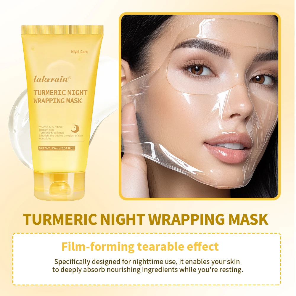 MASQUE ENVELOPPANT À L'ACIDE KOJIQUE ET AU CURCUMA - Lakerain SkinCare