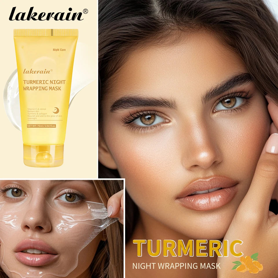 MASQUE ENVELOPPANT À L'ACIDE KOJIQUE ET AU CURCUMA - Lakerain SkinCare