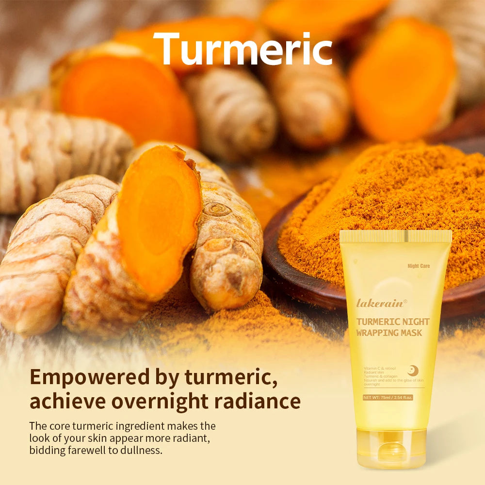 MASQUE ENVELOPPANT À L'ACIDE KOJIQUE ET AU CURCUMA - Lakerain SkinCare