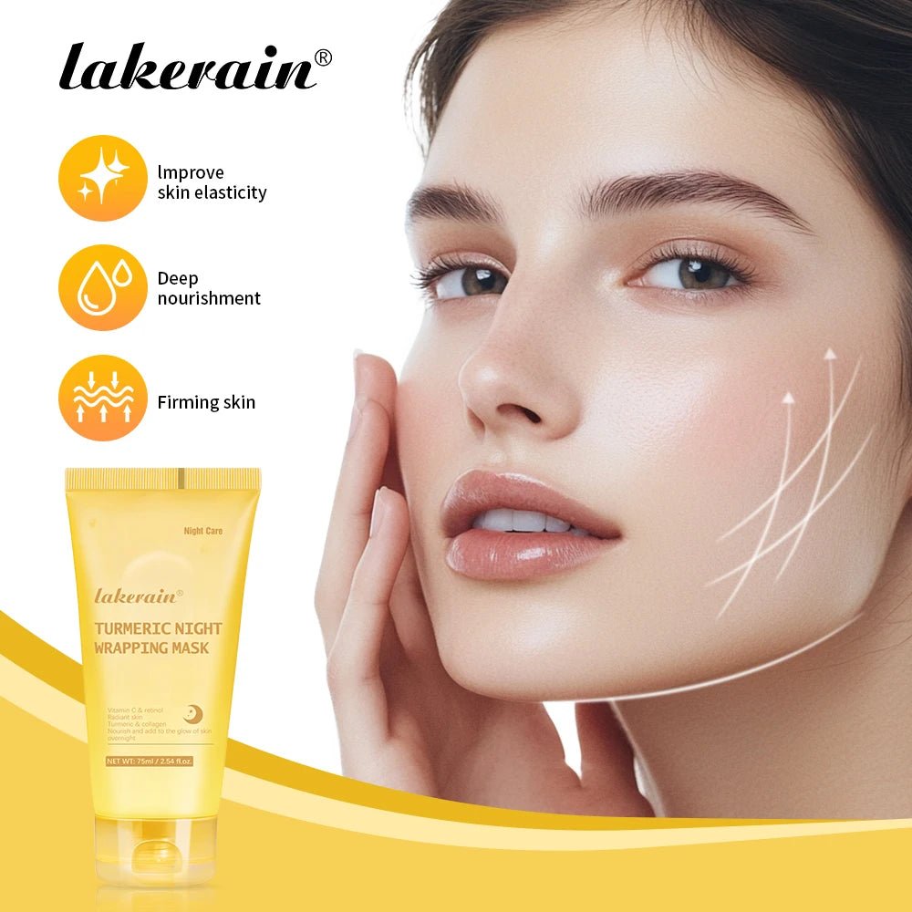 MASQUE ENVELOPPANT À L'ACIDE KOJIQUE ET AU CURCUMA - Lakerain SkinCare