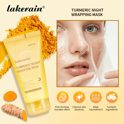 MASQUE ENVELOPPANT À L'ACIDE KOJIQUE ET AU CURCUMA - Lakerain SkinCare