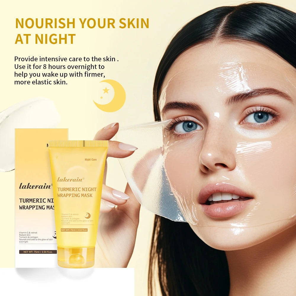 MASQUE ENVELOPPANT À L'ACIDE KOJIQUE ET AU CURCUMA - Lakerain SkinCare
